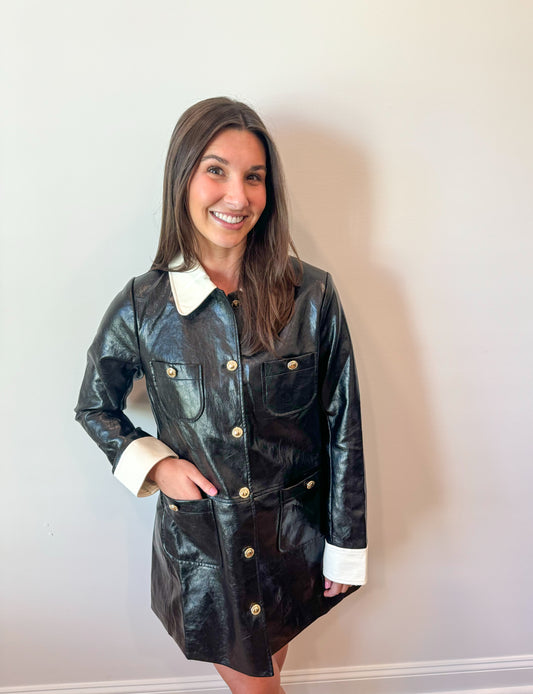 Polly Leather Dress
