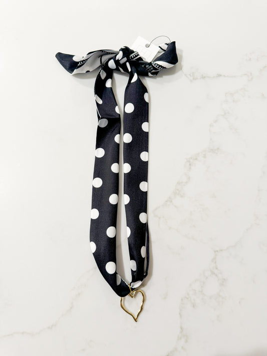 Hart Designs- Polka Dot Scarf Necklace