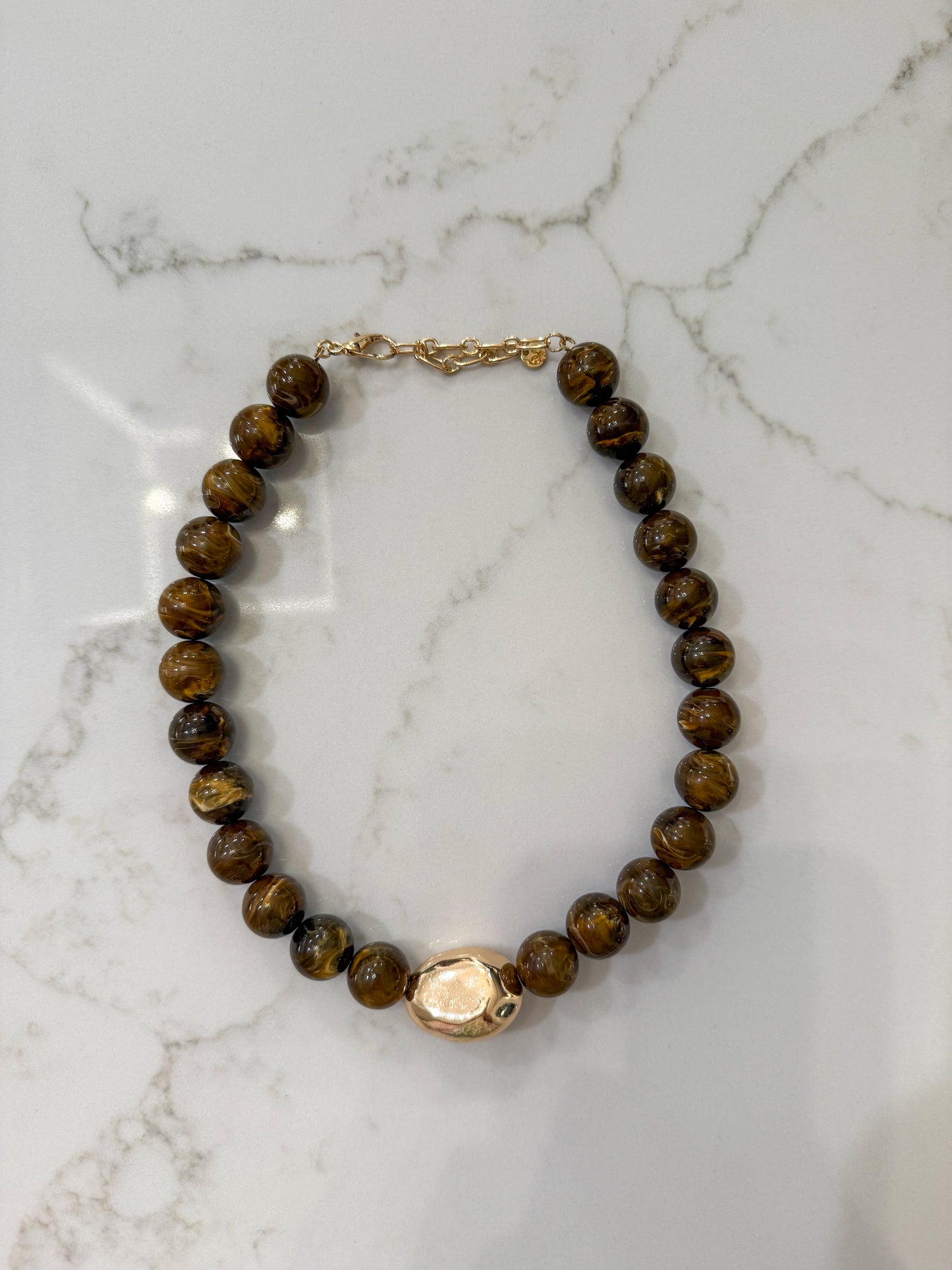 Brown Beaded Necklace
