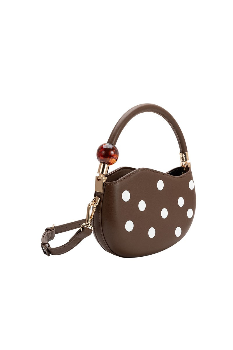 Melie Bianco Jennie Vegan Polka Dot Crossbody Bag