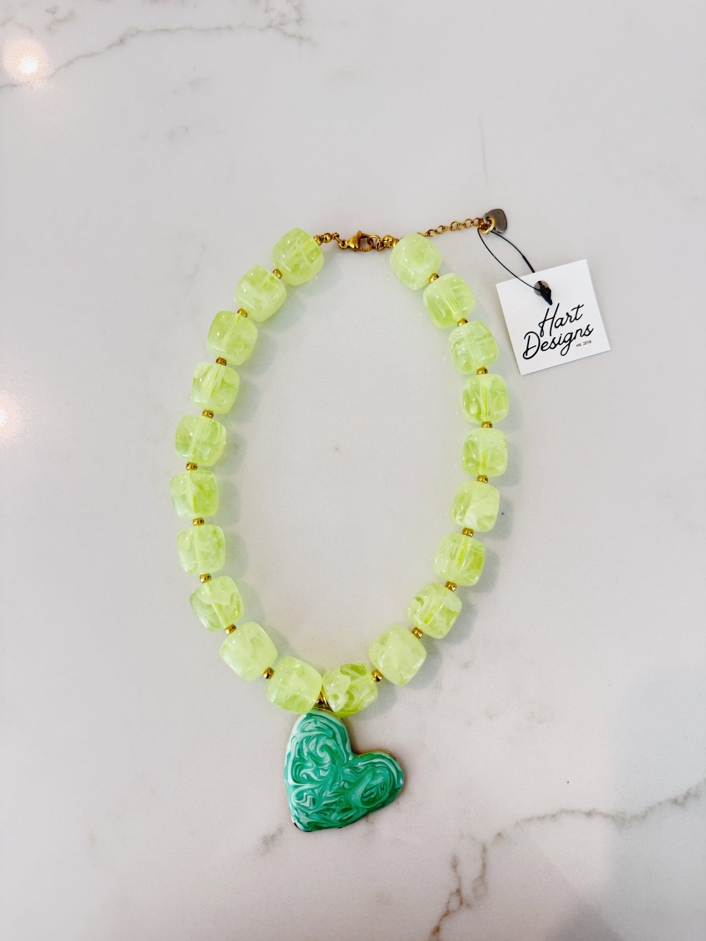 Green Swirl Necklace