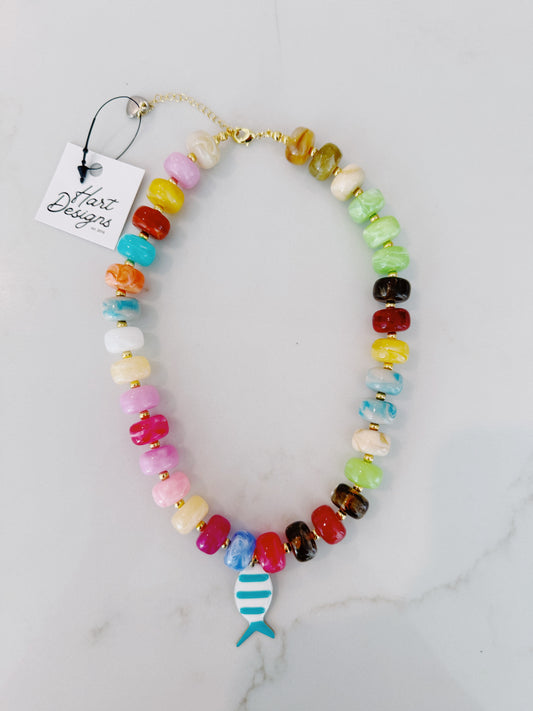Bright & Fun Fish Necklace