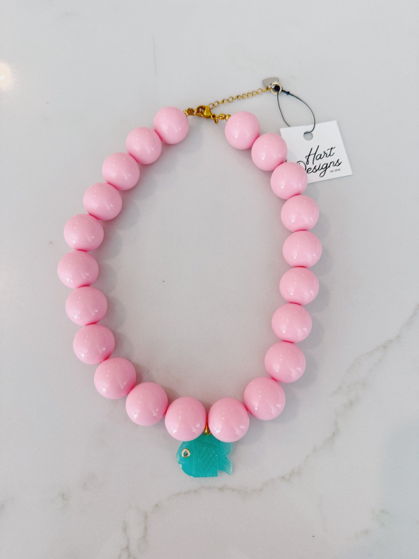 Bubblegum Fish Necklace