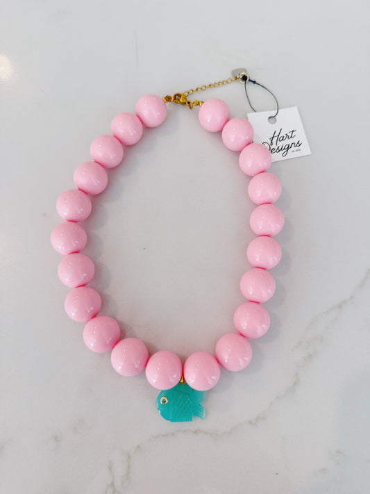 Bubblegum Fish Necklace