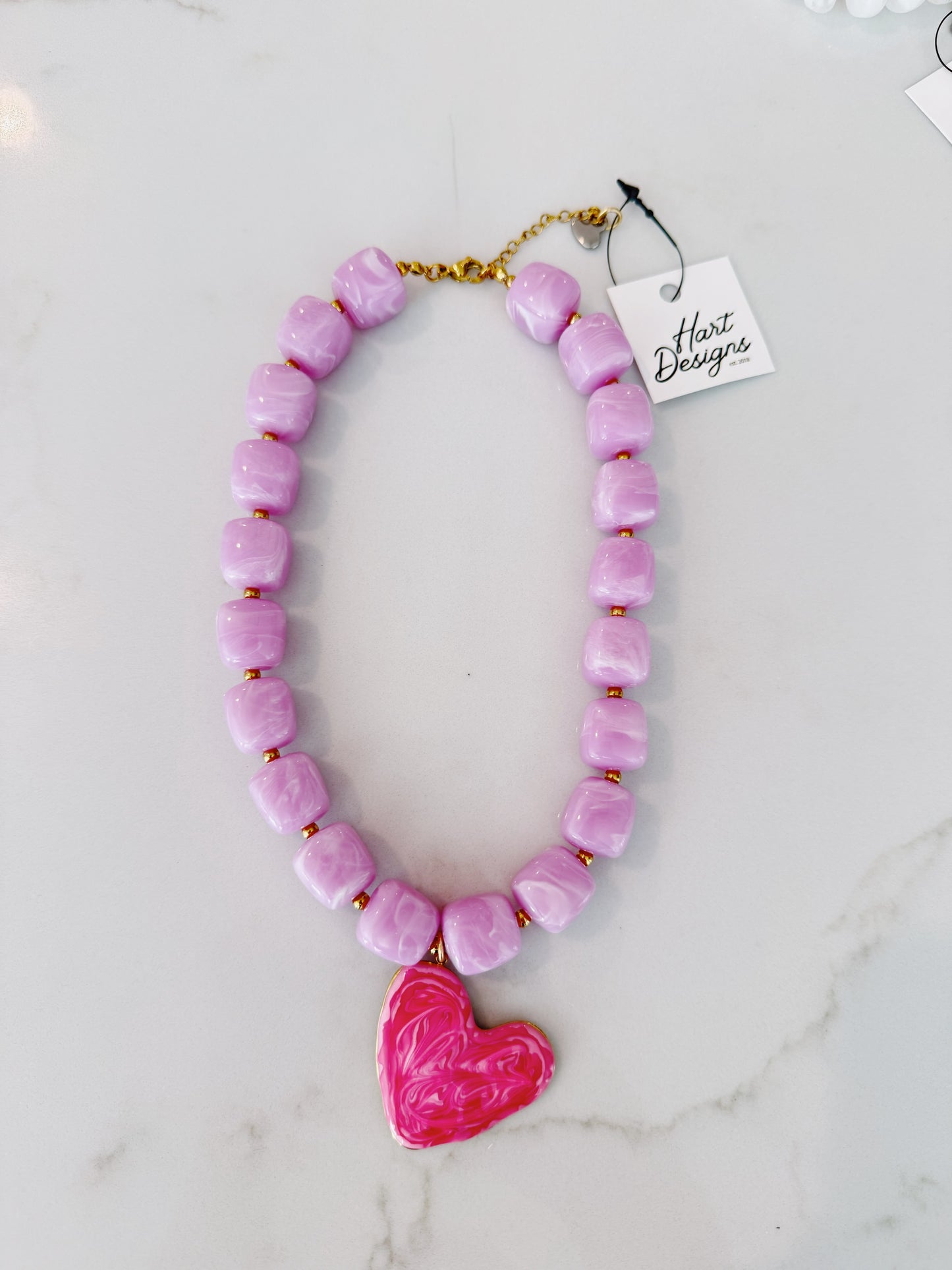 Pink Swirl Necklace