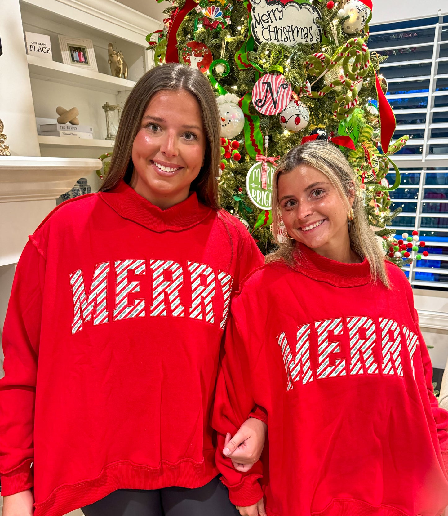 Red Merry Sweatshirt