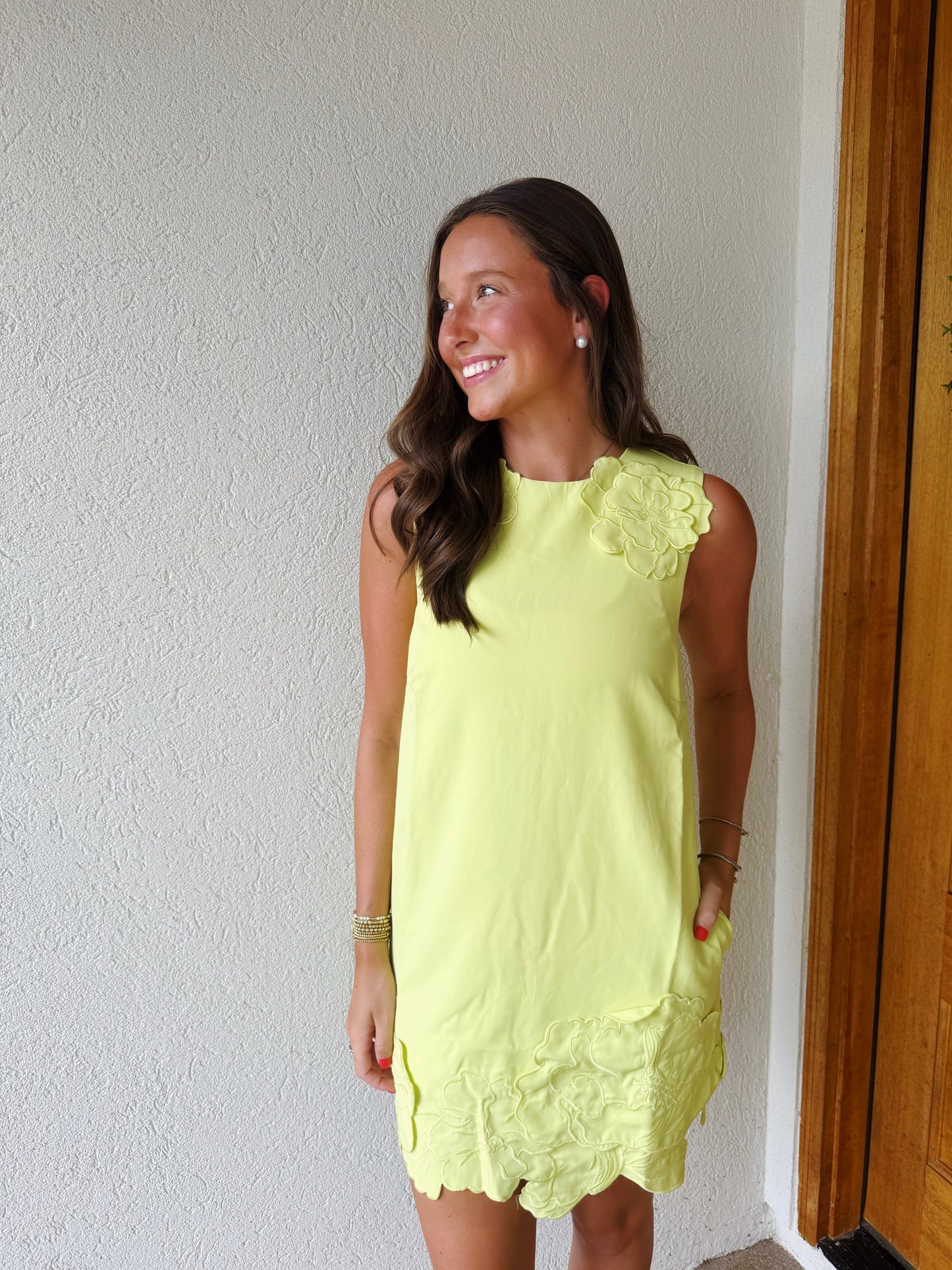 Chartreuse Floral Mini