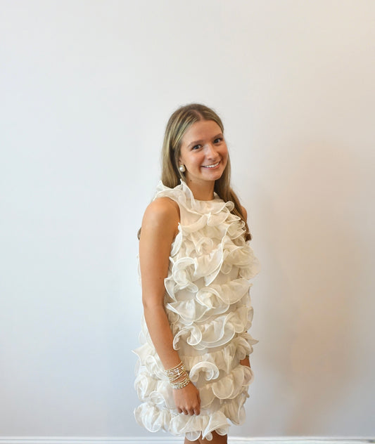 All Around Ruffle Mini Dress