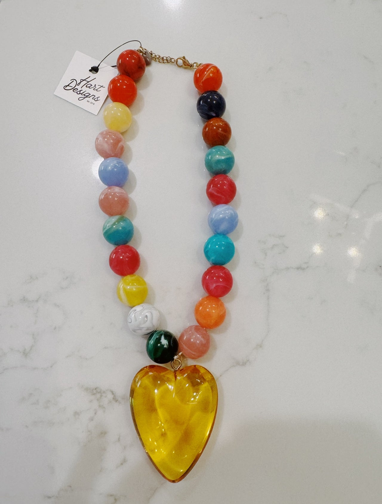 Multi Bubble Charm Necklace
