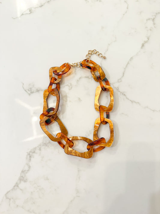 Chain Link Tortoise Necklace