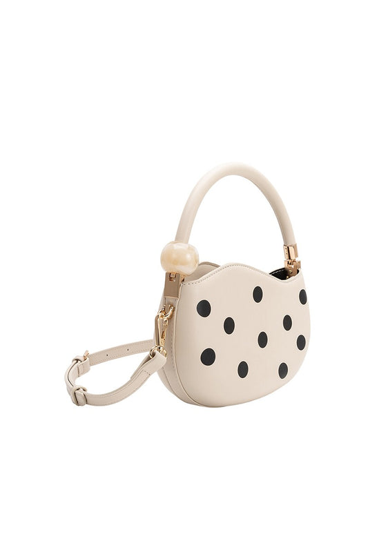 Melie Bianco Jennie Vegan Polka Dot Crossbody Bag